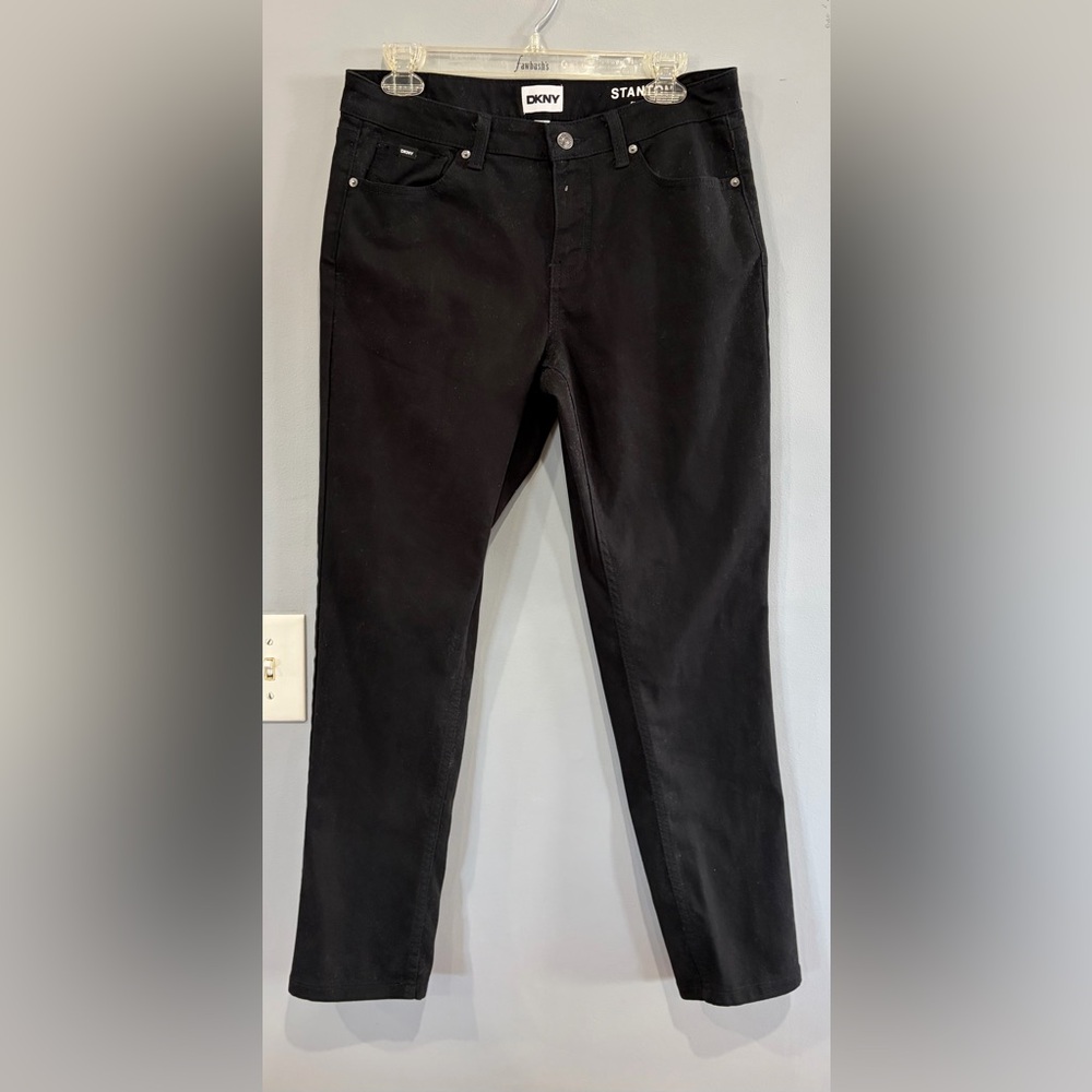 DKNY Mens Jeans 30x30 Stanton Slim-Fit Stretch Black Jeans